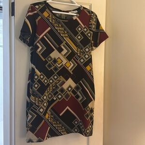 Multi color Glam dress. Size small.  Worn once.